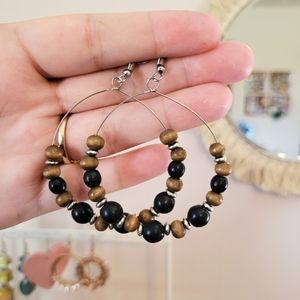 Brown and Black earrings
